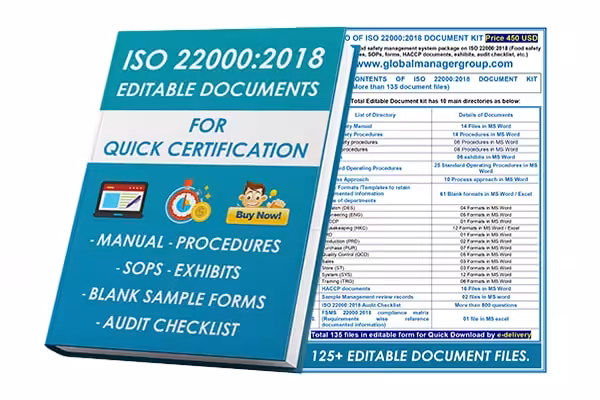 ISO 22000 Documents - Editable templates