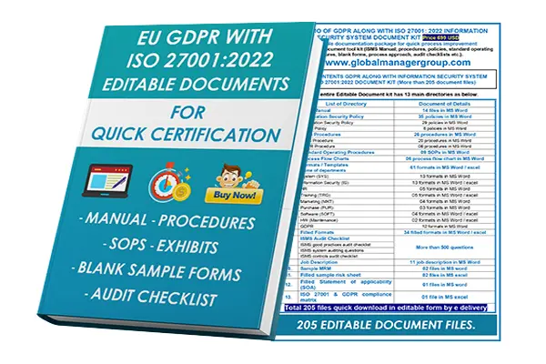 EU GDPR with ISO 27001 Documents
