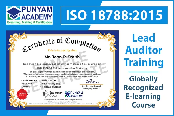 ISO 18788:2015 Lead Auditor Training