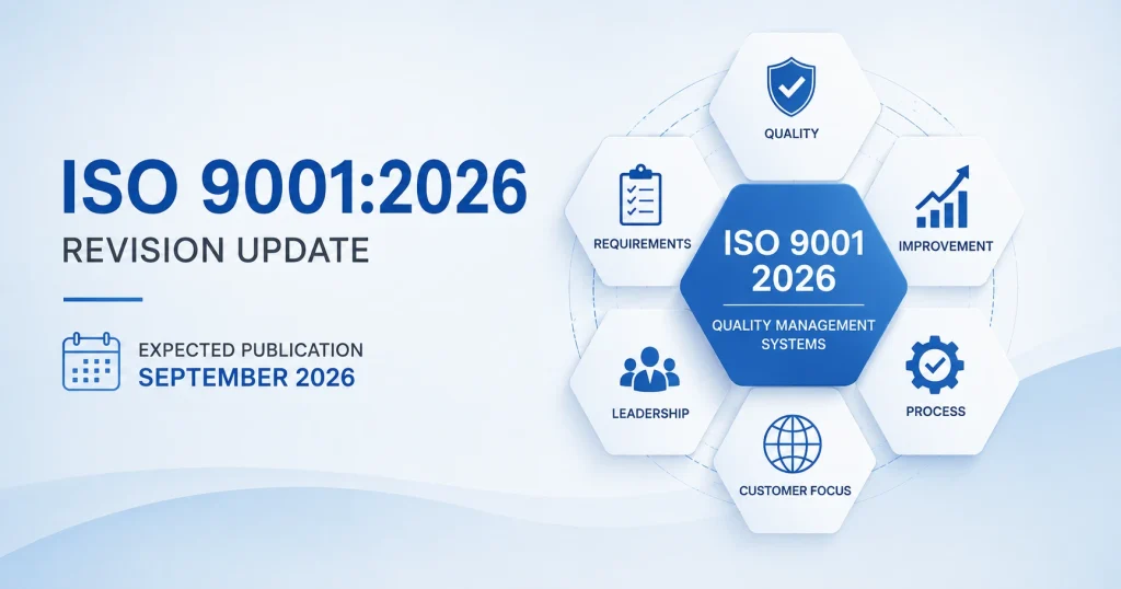 ISO 9001:2026 revision update and September 2026 publication